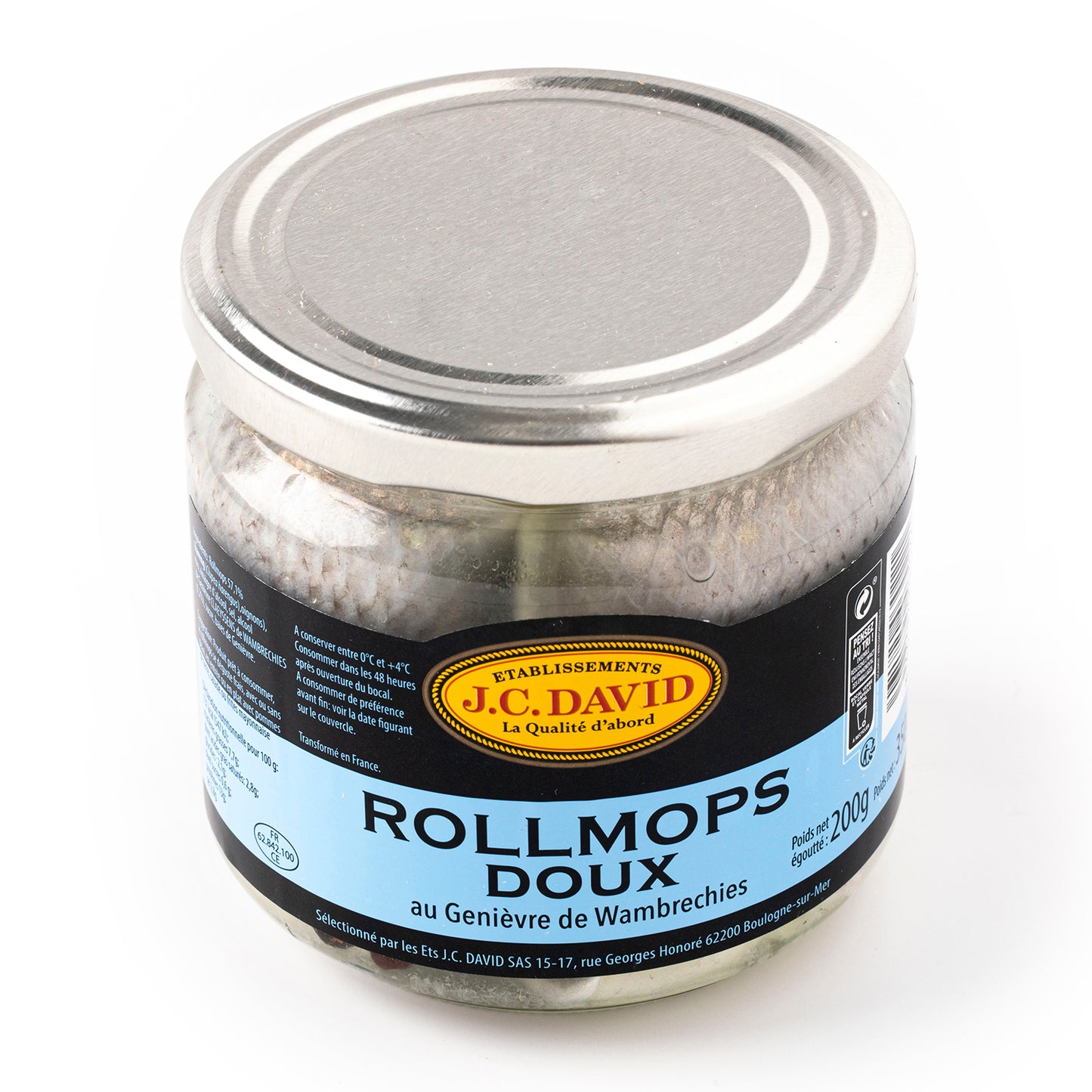 Rollmops with Genievre  (J.C.DAVID Brand) 200 g #1462