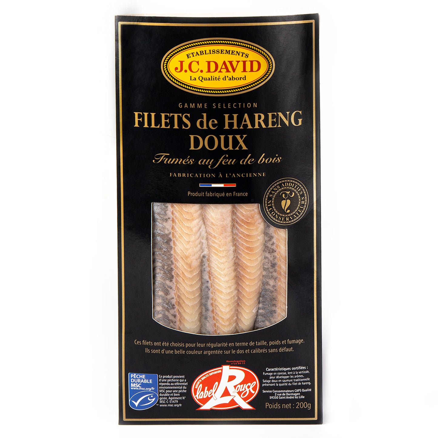 Smoked Herring Fillets (J.C.DAVID Brand) 200 g